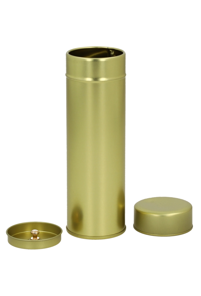 Blikken Goud Rond Langwerpig 5.3x16cm 24stuks