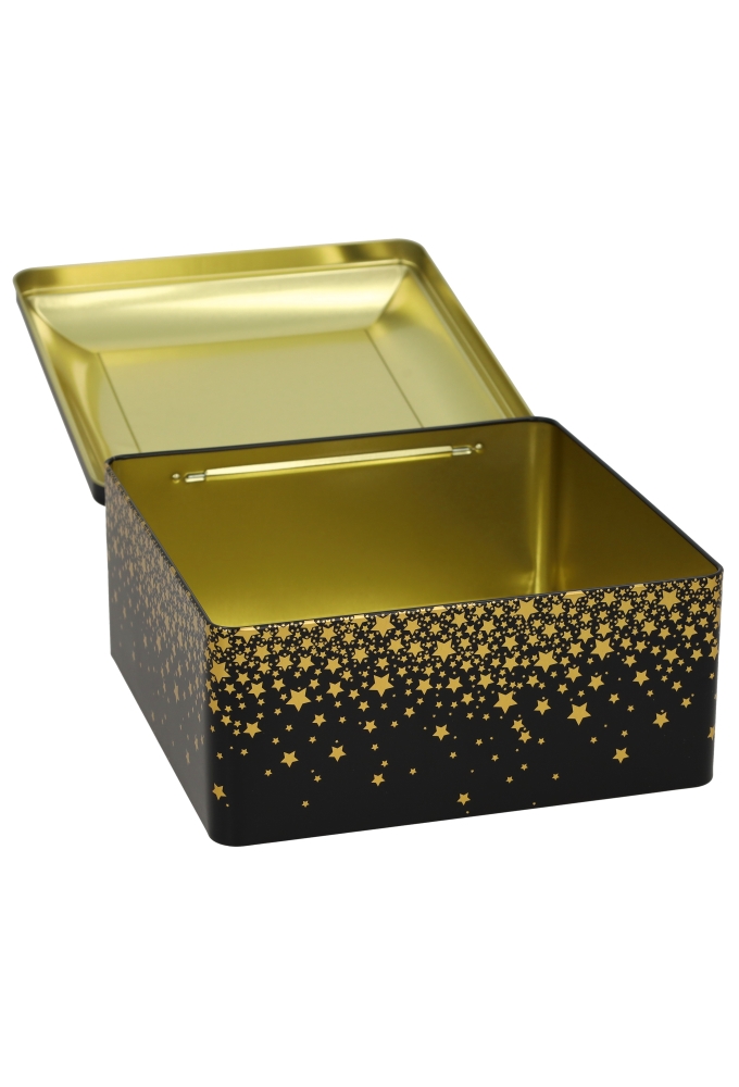 Blikken Sterren Kerstboom 20x20x11cm 12stuks