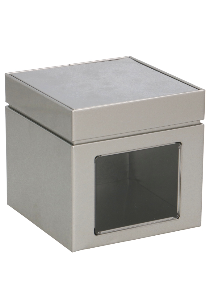 Blikken Blanco Vierkant & Venster 11.9x11.9x11.5cm 12stuks