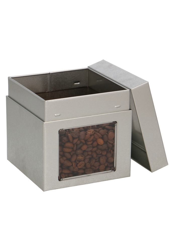 Blikken Blanco Vierkant & Venster 11.9x11.9x11.5cm 12stuks