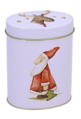 Blikken Kerstfiguren Ovaal 9.3x6.7x12cm 12stuks Blikken Kerstfiguren Ovaal 9.3x6.7x12cm 12stuks