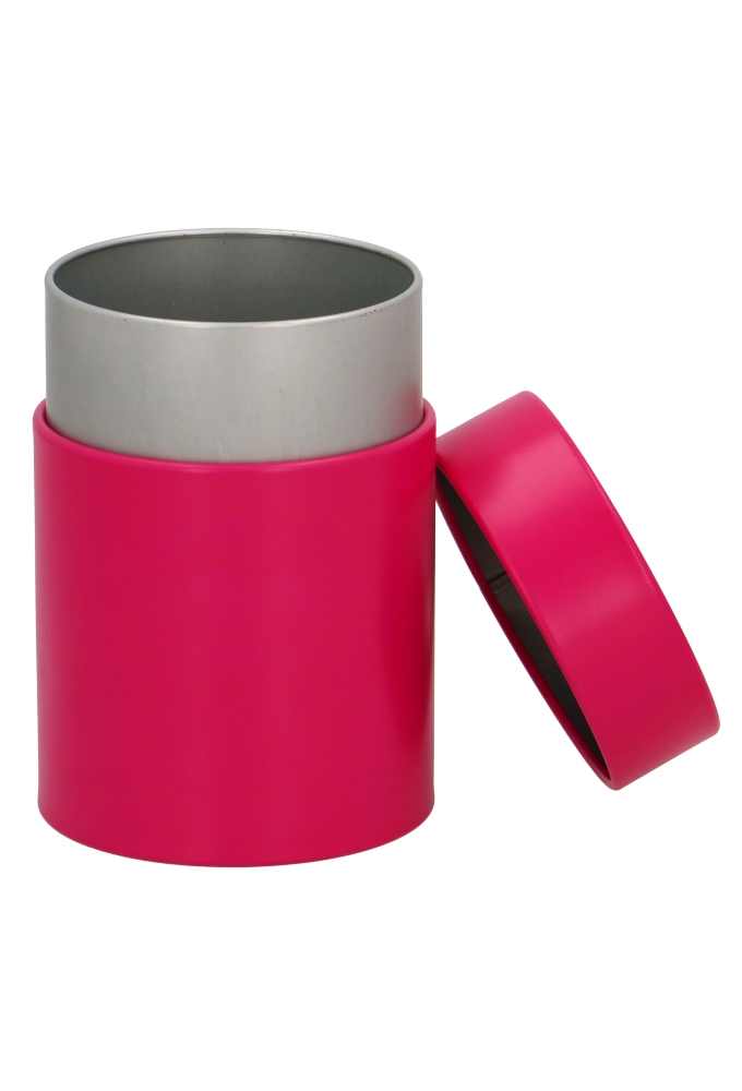 Blikken Roze Rond 8x11cm 12stuks