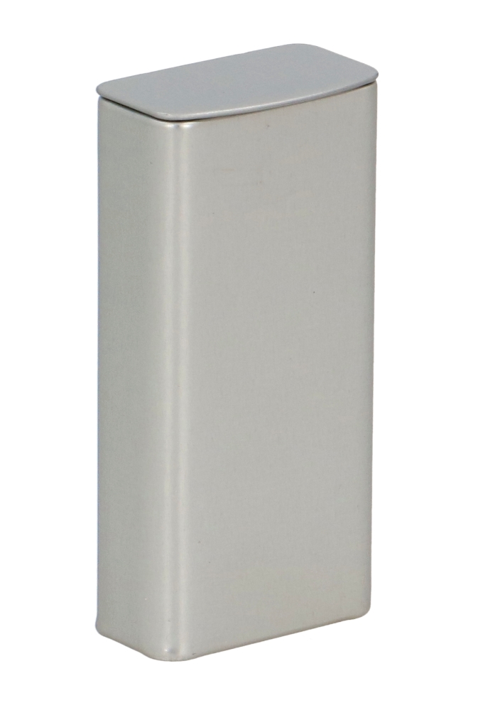 Blikken Langwerpig & Scharnierdeksel 4.1x2.1x8.6cm 50stuks