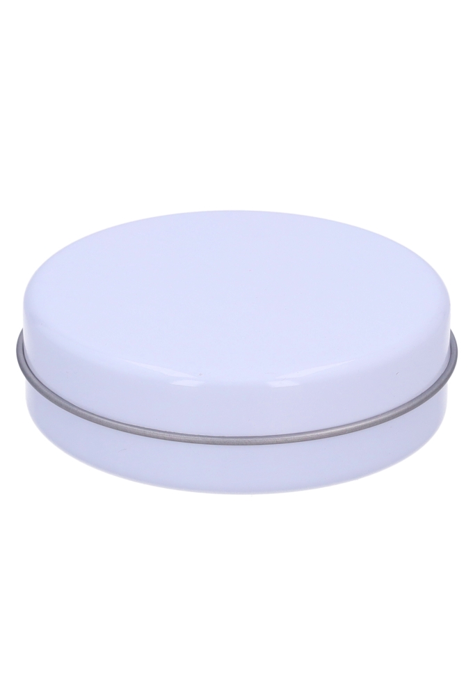 Blikken Blanco Wit Rond 7x2.1cm 48stuks