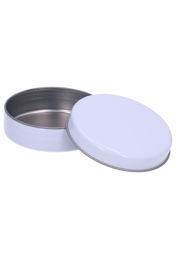 Blikken Blanco Wit Rond 7x2.1cm 48stuks