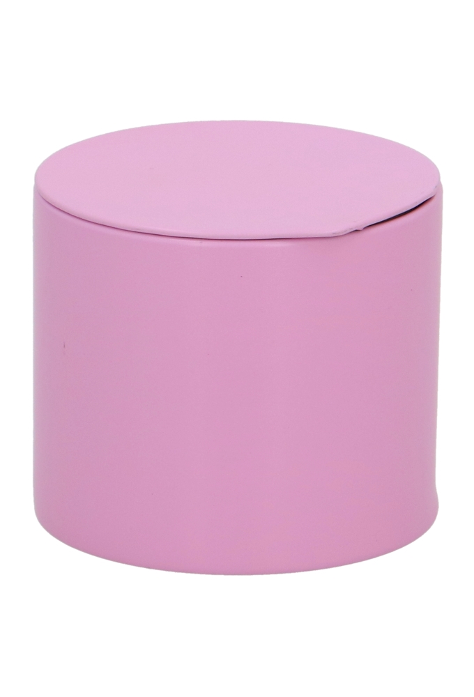 Blikken Roze Rond 6.5x5.5cm 5.4x9cm 24stuks