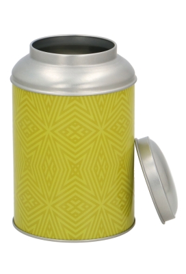 Blikken Groen Rond Met Patroon 8.6x13cm 12stuks