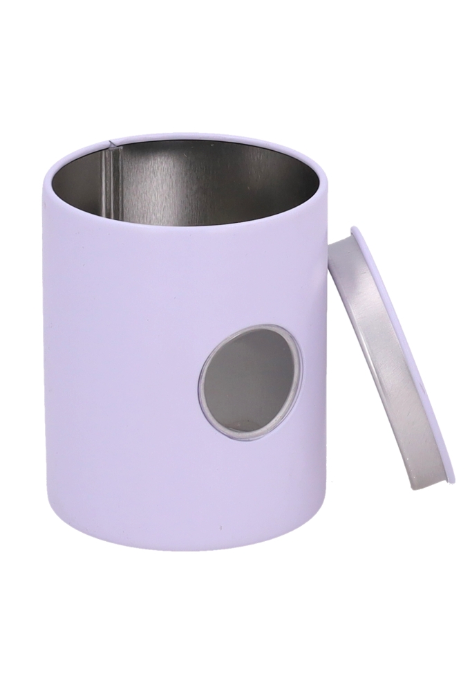 Blikken Blanco Wit Rond & Venster 5.3x6.5cm 24stuks