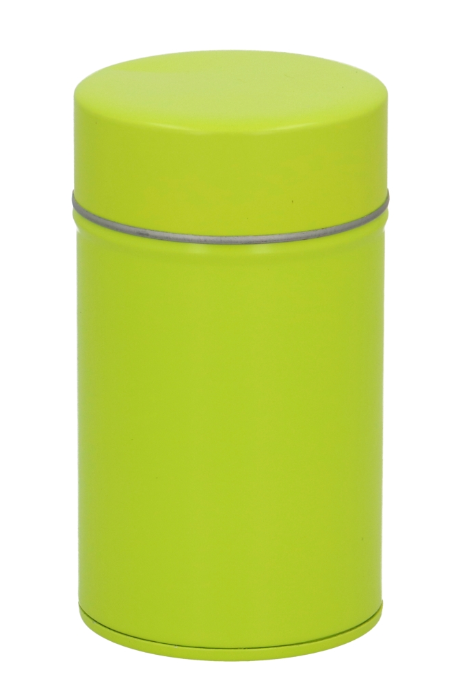 Blikken Groen Rond Met Inzetdeksel 6.3x10.5cm 24stuks