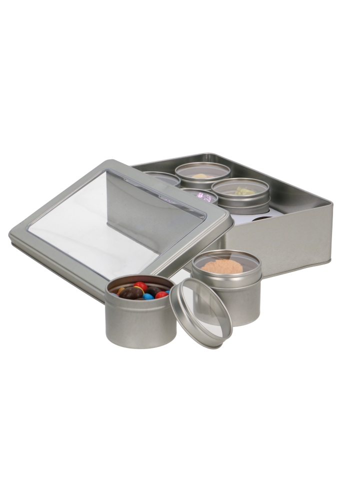 Blikken Blanco Set Met Venster 22.2x14x6cm 12stuks