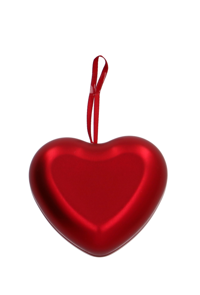 Blikken Hartje Met Hanger 9x7.8x4cm 24stuks