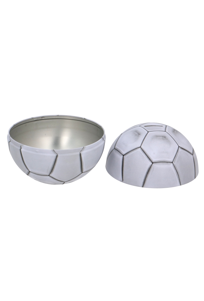Blikken Voetbal Spaarpot r18.5cm 12stuks