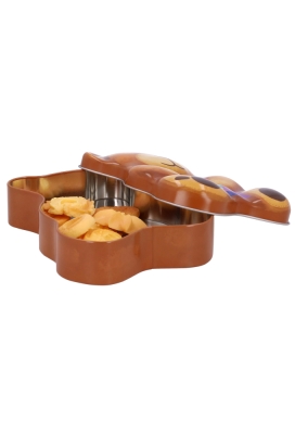 Blikken Teddy 16x12.9x3.5cm 12stuks