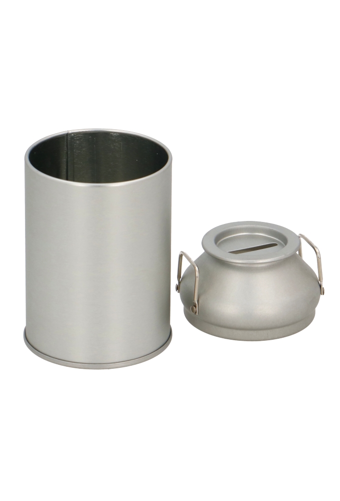 Blikken Blanco Melkblik & Spaarpot 6.5x11cm 12stuks