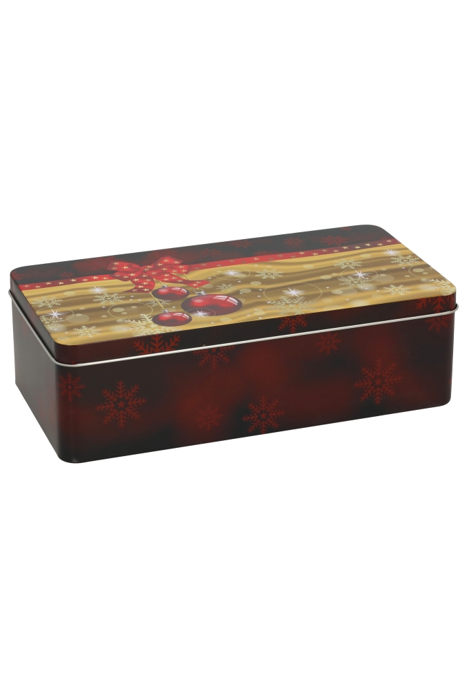 Blikken Rode Kerstbal 26x13.5x8cm 12stuks Blikken Rode Kerstbal 26x13.5x8cm 12stuks