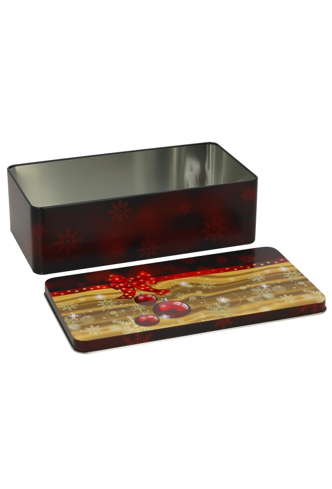 Blikken Rode Kerstbal 26x13.5x8cm 12stuks Blikken Rode Kerstbal 26x13.5x8cm 12stuks