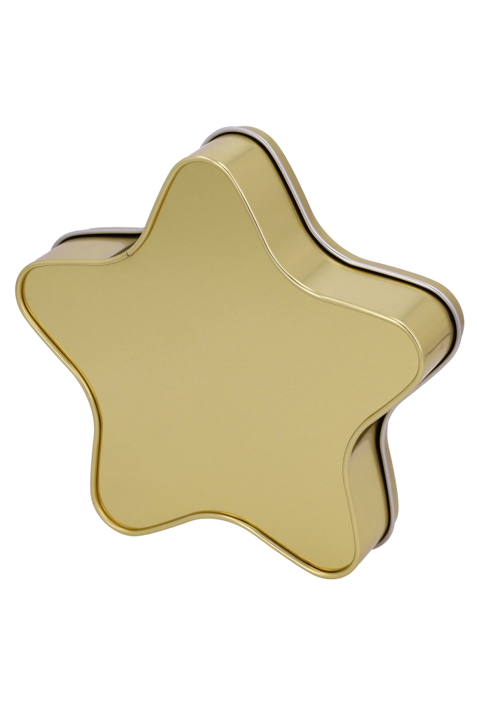 Blikken Ster Goud 18.2x17.5x4cm 12stuks