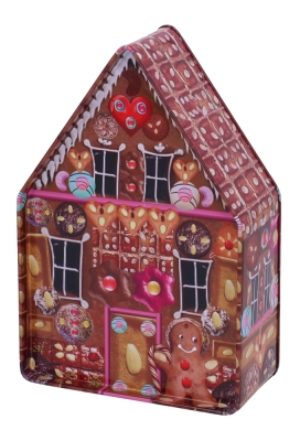 Blikken Peperkoekhuisje 22x18x5.8cm 12stuks Blikken Peperkoekhuisje 22x18x5.8cm 12stuks