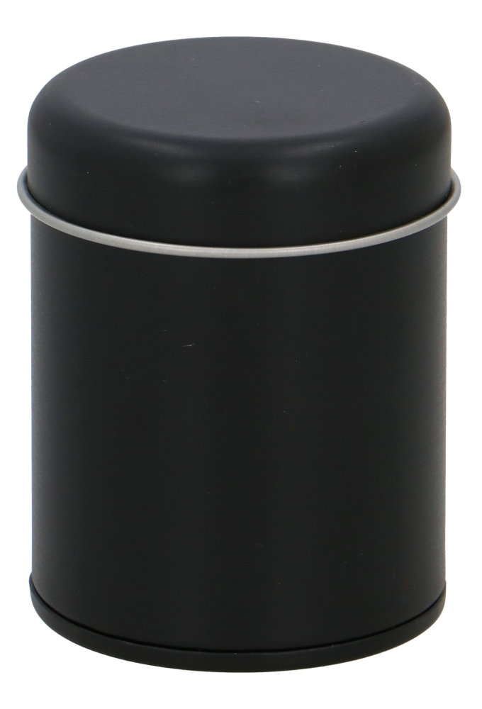 Blikken Zwart Rond Kruidenpotje 5.4x6.7cm 36stuks