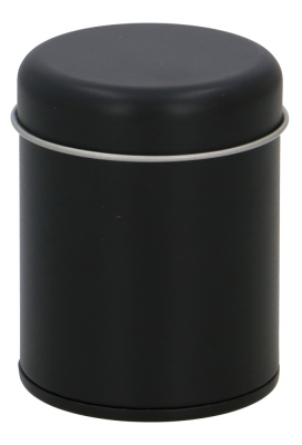 Blikken Zwart Rond Kruidenpotje 5.4x6.7cm 36stuks