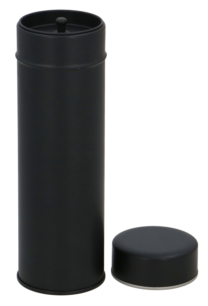 Blikken Zwart Rond Inzetdeksel 5.3x16cm 24stuks