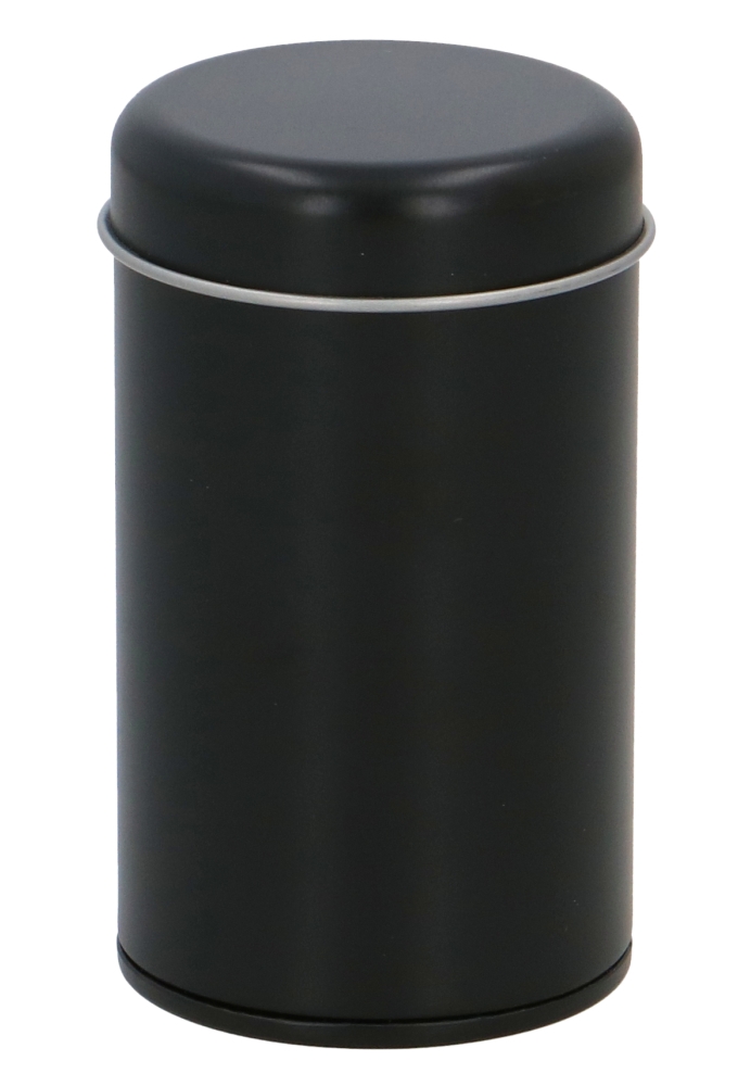 Blikken Zwart Rond Kruidenpot 5.4x9cm 36stuks