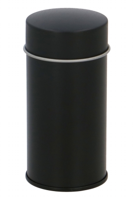 Blikken Zwart Rond Met Strooikop 4.5x8.5cm 36stuks