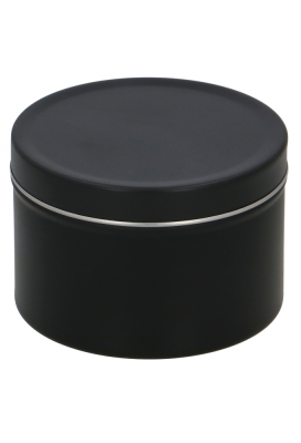 Blikken Zwart Rond 7.9x5cm 24stuks