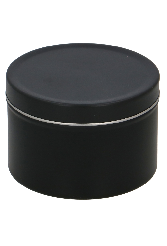 Blikken Zwart Rond 7.9x5cm 24stuks