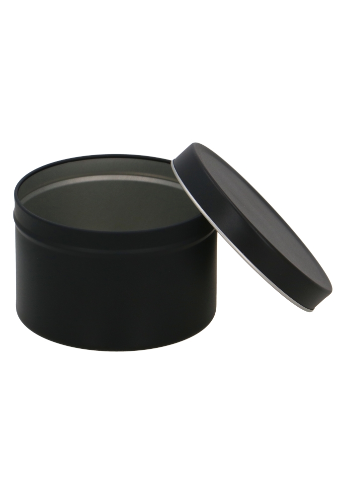 Blikken Zwart Rond 7.9x5cm 24stuks