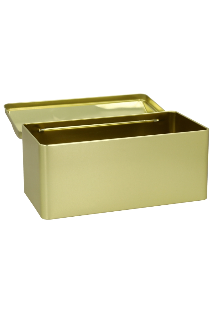Blikken Goud Kist 26.2x13.5x11cm 12stuks
