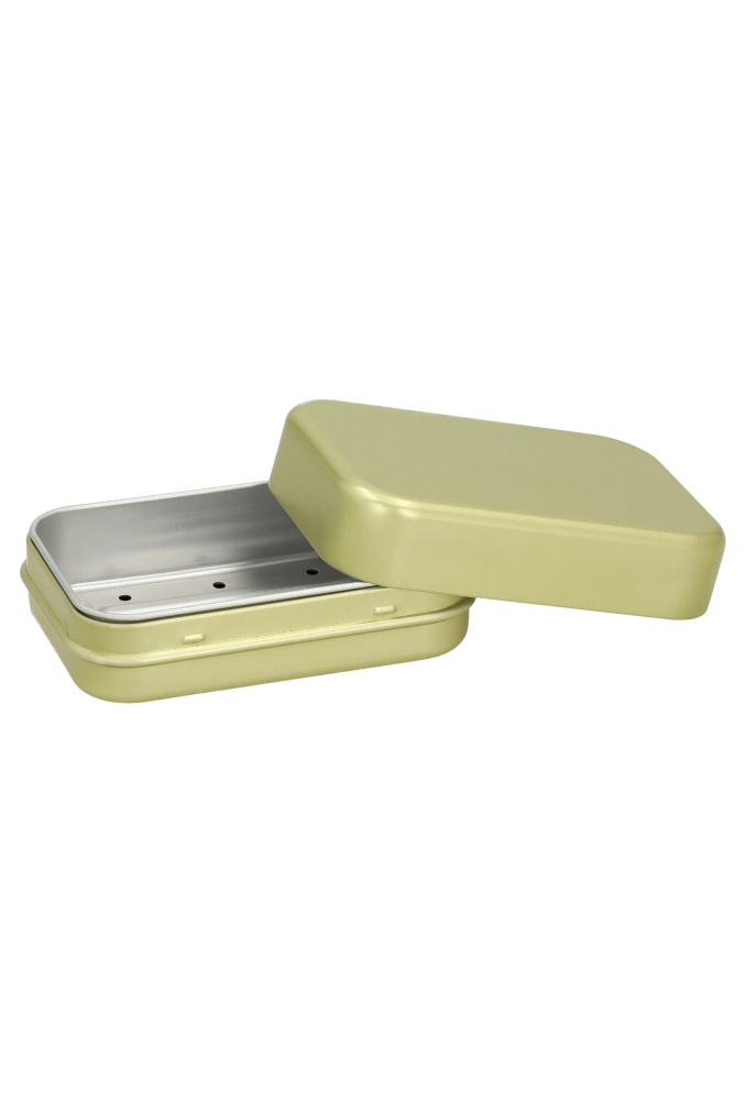 Blikken Goud Zeepblik 9.8x6.6x3.5cm 24stuks