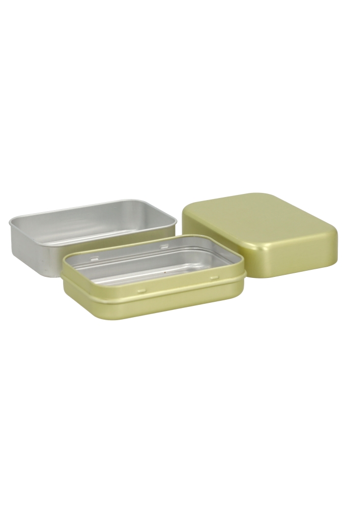 Blikken Goud Zeepblik 9.8x6.6x3.5cm 24stuks