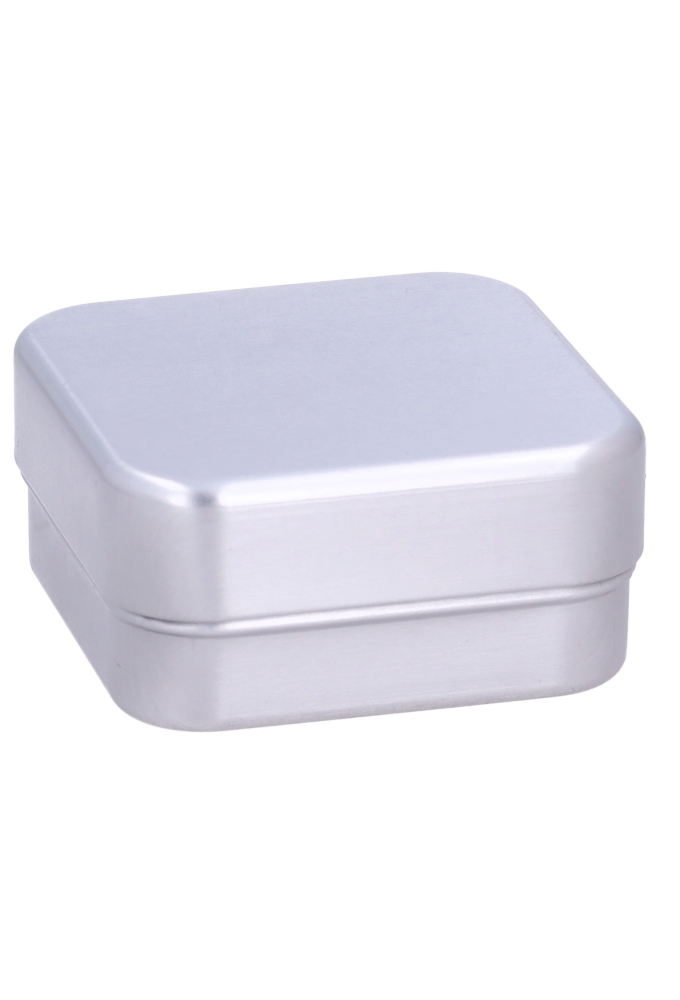 Blikken Blanco Vierkant Zeepblik 7.5x7.5x3.5cm 24stuks