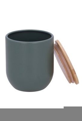 Blikken Groen Rond Met Mamboe Deksel 9x9cm 12stuks