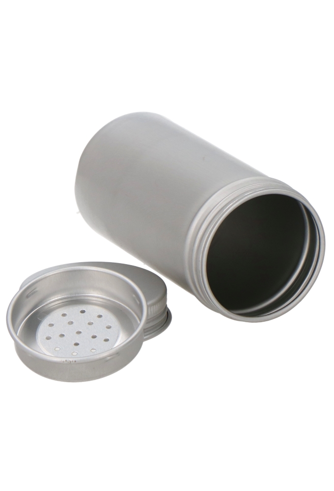 Blikken Blanco Rond Met Strooikop 125ml 4.3x8.6cm 36stuks