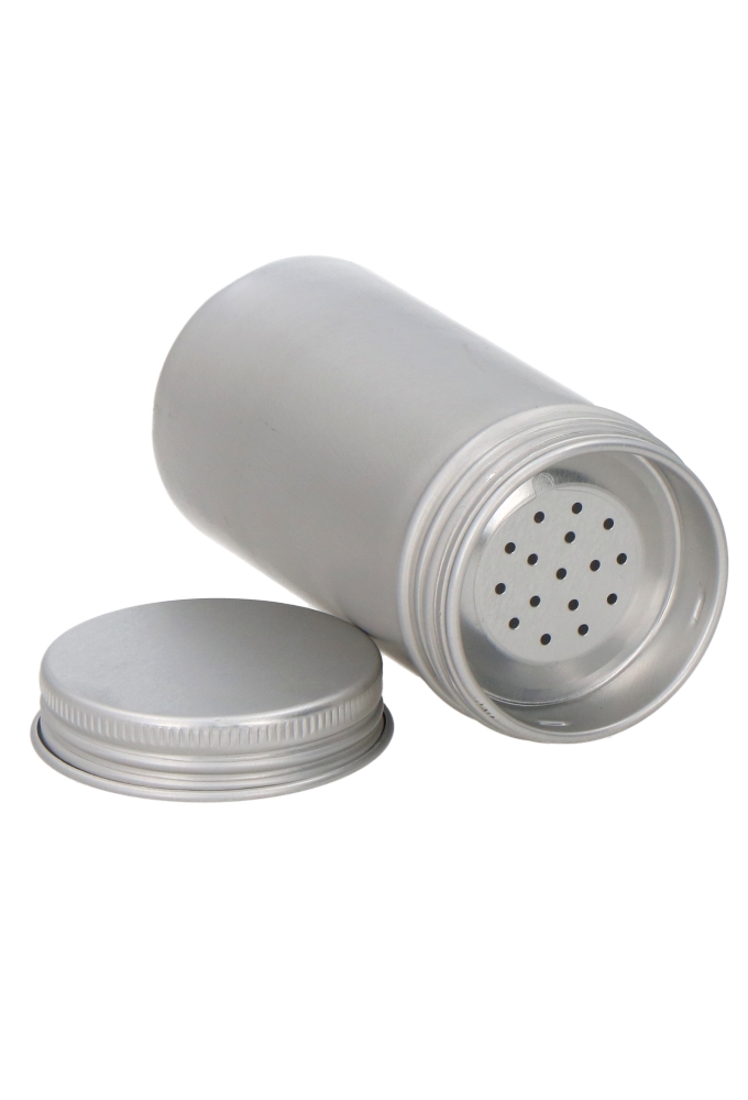 Blikken Blanco Rond Met Strooikop 125ml 4.3x8.6cm 36stuks