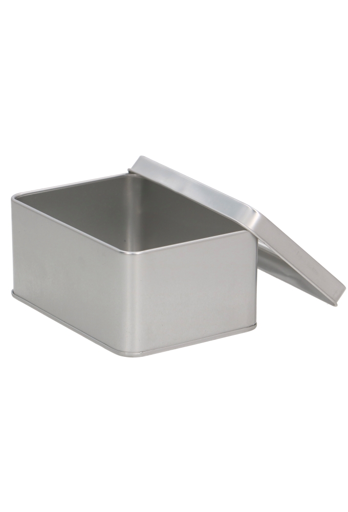 Blikken Blanco Rechthoekig Met Venster 12.8x9.3x6cm 24stuks