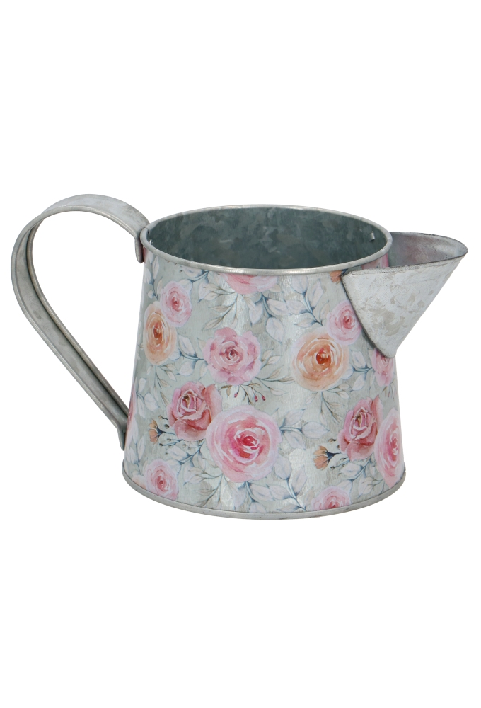 Blikken Gieter Met Rozen 18.5x11.5x9.5cm 6stuks