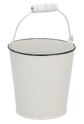 Blikken Emmer Life is Beautiful 9.5x12.5x12.5cm 6stuks Blikken Emmer Life is Beautiful 9.5x12.5x12.5cm 6stuks