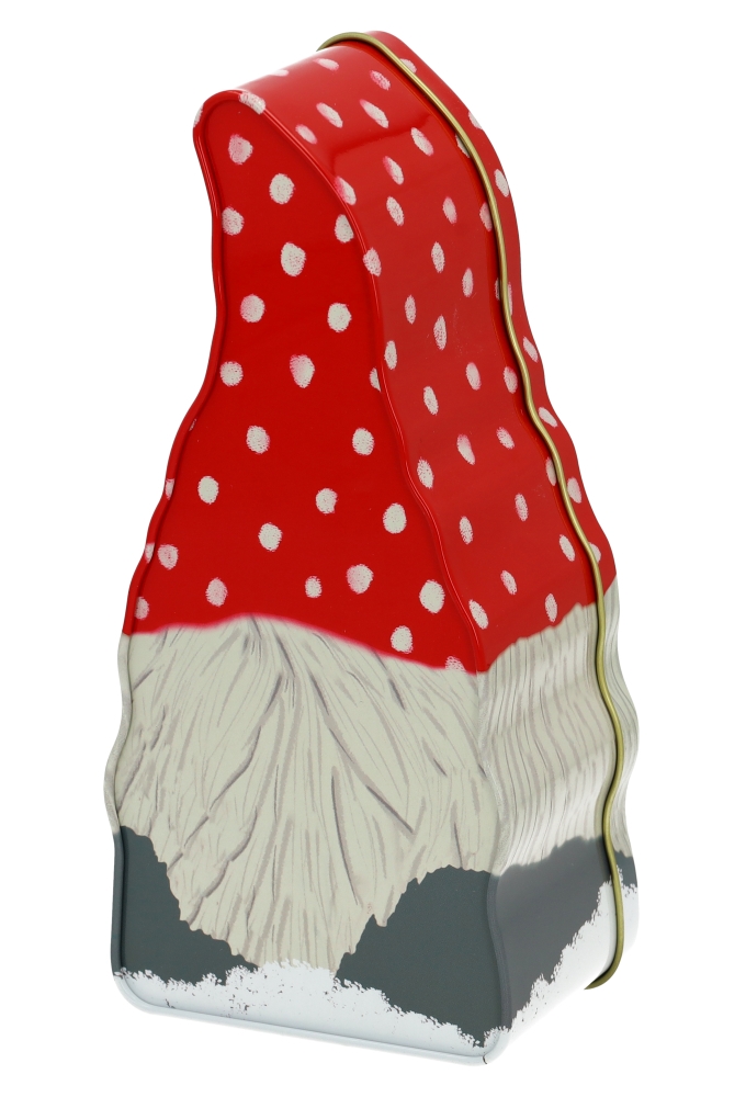 Blikken Kabouter Muts & Kerstkrans 21x10x7.1cm 12stuks