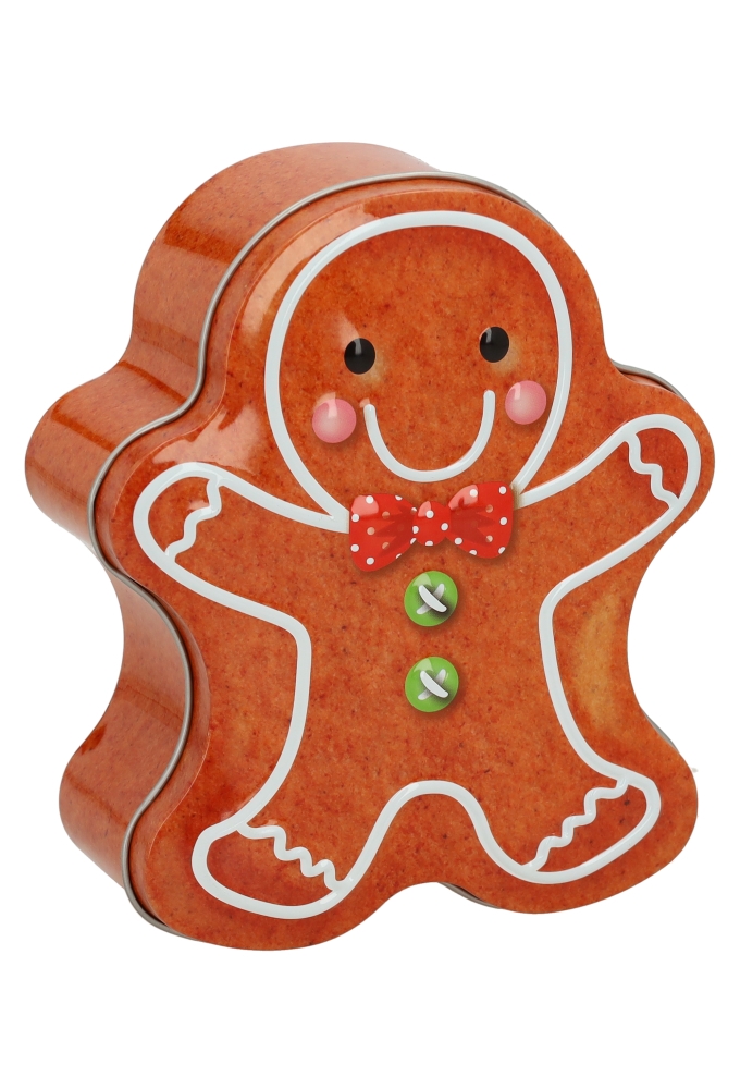 Blikken Gingerbread 13.7x9.9x5.1cm 12stuks