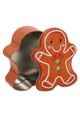 Blikken Gingerbread 13.7x9.9x5.1cm 12stuks