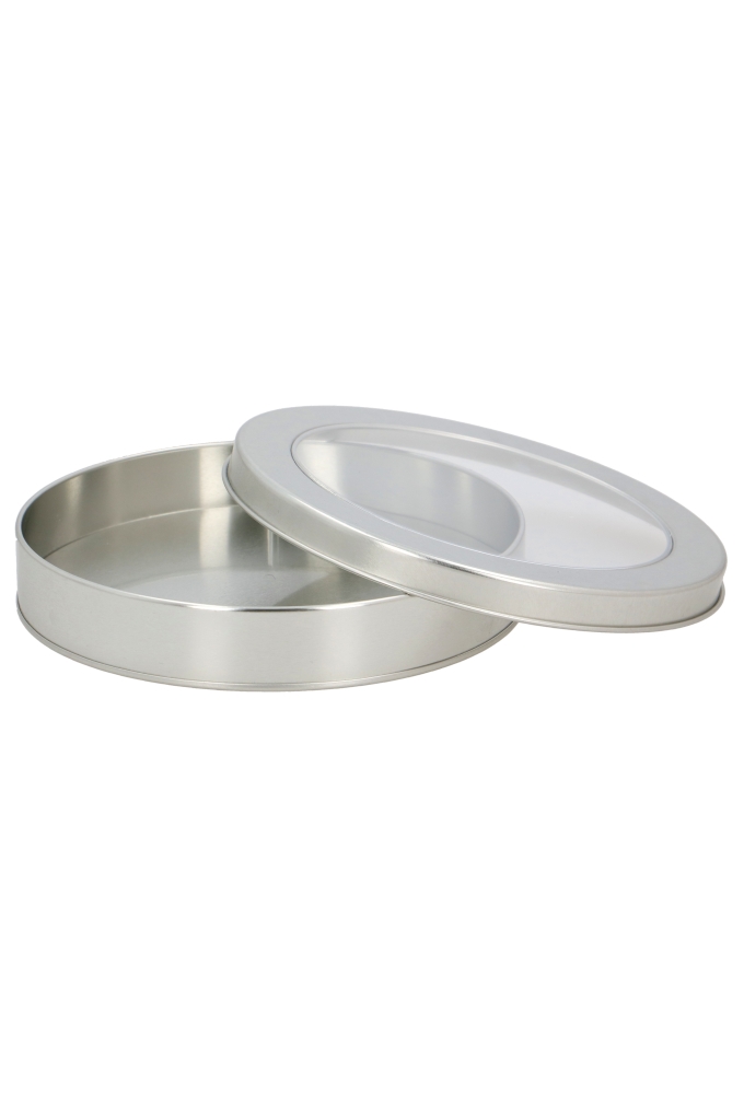 Blikken Blanco Rond 18x3.5cm 12stuks