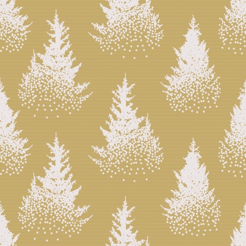 Kerstpapier xmas forest Bruin Kraft 50x70cm x 250vellen