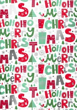 Kerstpapier Metallized Merry Xmas Wit Rood Groen 50cm x 100meter Kerstpapier Metallized Merry Xmas Wit Rood Groen 50cm x 100meter