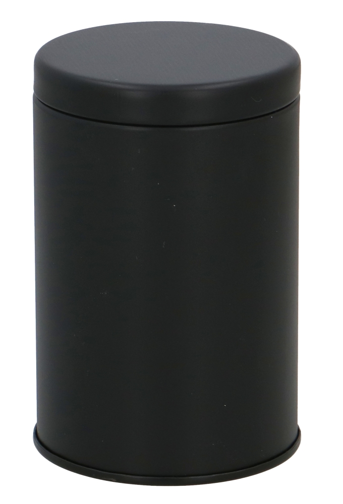 Blikken Zwart Rond 7.6x11.5cm 12stuks