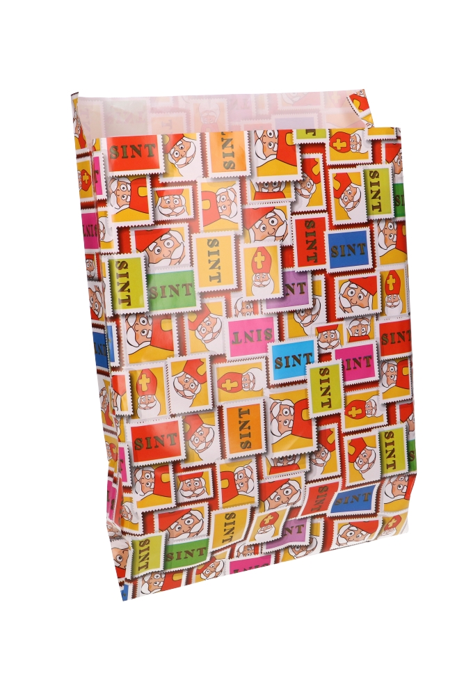 Sintzakjes Sint Postzegel & ZIJVOUW 25x34+4cm 100stuks