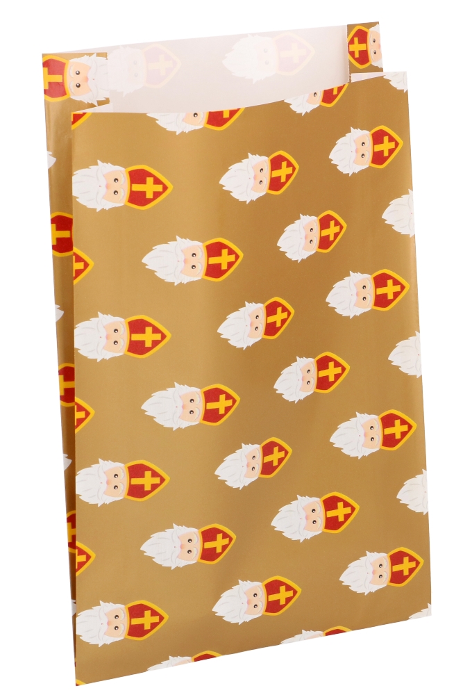 Sintzakjes Sinterklaas & ZIJVOUW 17x25+4cm 100stuks Sintzakjes Sinterklaas & ZIJVOUW 17x25+4cm 100stuks