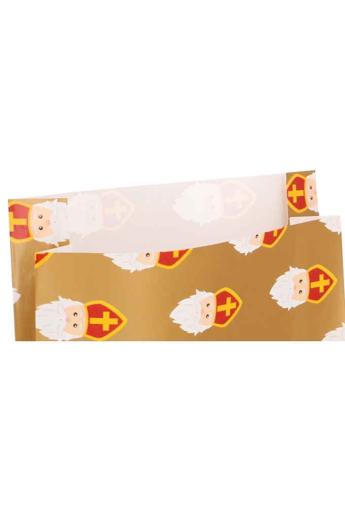 Sintzakjes Sinterklaas & ZIJVOUW 17x25+4cm 100stuks Sintzakjes Sinterklaas & ZIJVOUW 17x25+4cm 100stuks